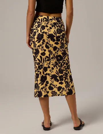 Fusta Forever 21, galben/negru