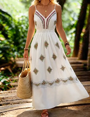 Rochie lunga SHEIN, alb