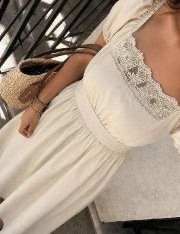 Rochie medie SHEIN CURVE, crem