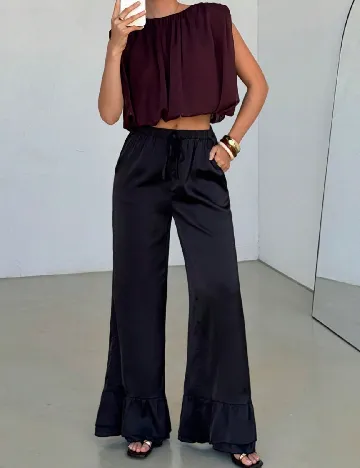 Pantaloni SHEIN, negru
