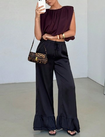 Pantaloni SHEIN, negru