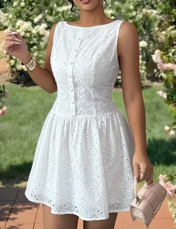 Rochie scurta SHEIN, alb