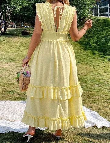 Rochie lunga SHEIN CURVE, galben
