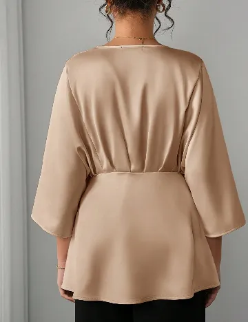 Bluza SHEIN Maternity, maro
