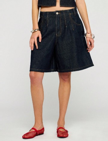 Pantaloni scurti SHEIN, bleumarin