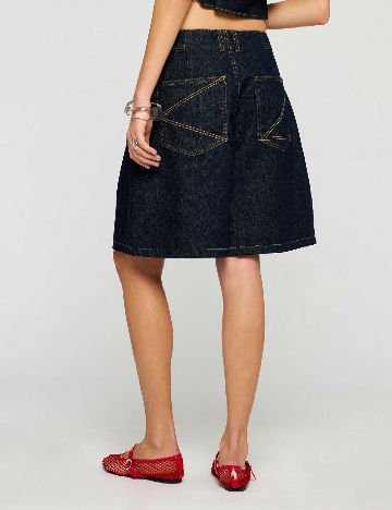 Pantaloni scurti SHEIN, bleumarin