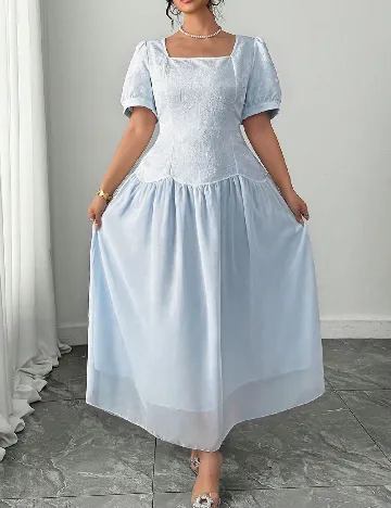 Rochie lunga SHEIN CURVE, albastru