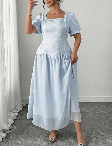 Rochie lunga SHEIN CURVE, albastru