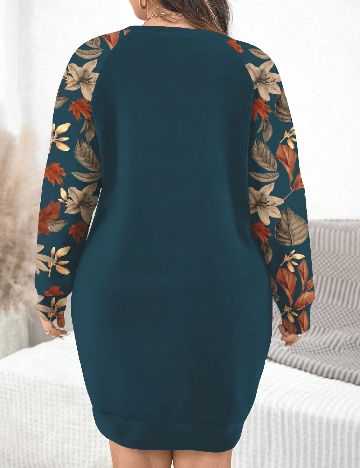 Rochie scurta Emery Rose Curve, albastru