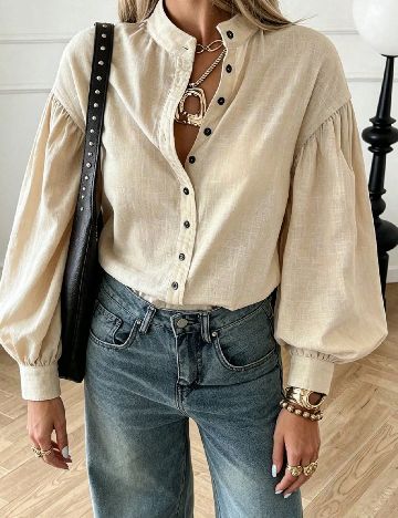 Camasa SHEIN CURVE, crem
