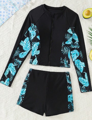 Costum de baie Shein Kids, negru
