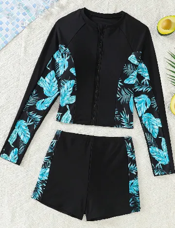 Costum de baie Shein Kids, negru