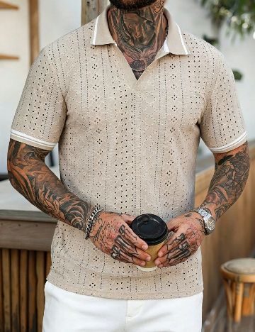Tricou SHEIN, crem