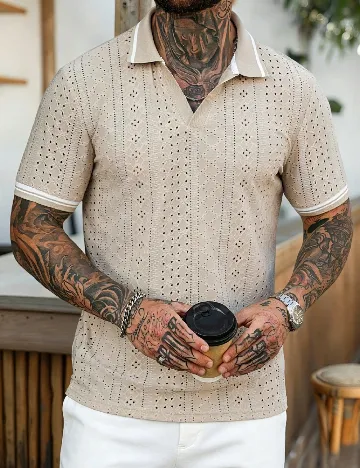Tricou SHEIN, crem