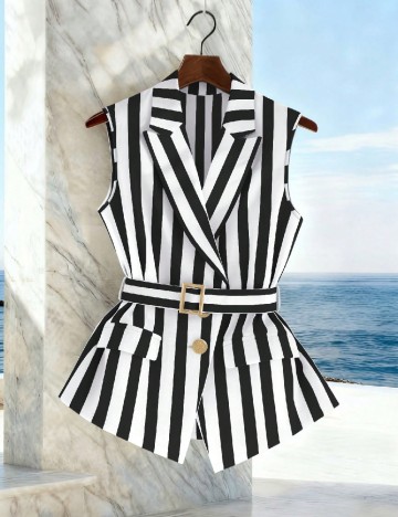 Bluza SHEIN, negru/alb