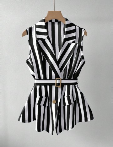 Bluza SHEIN, negru/alb
