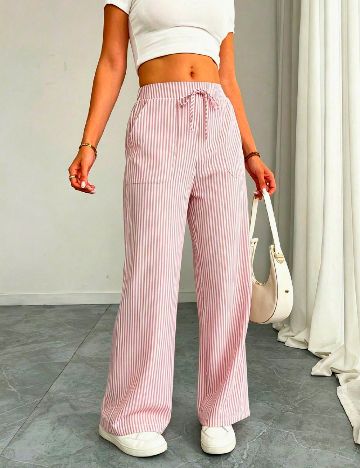 Pantaloni SHEIN, roz