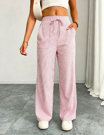 Pantaloni SHEIN, roz