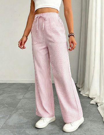 Pantaloni SHEIN, roz