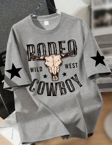 Tricou Shein Kids, gri