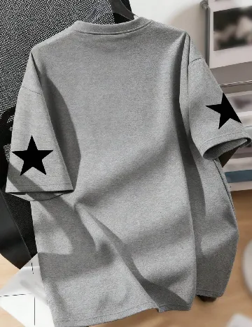 Tricou Shein Kids, gri