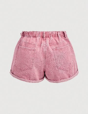 Pantaloni scurti SHEIN CURVE, roz
