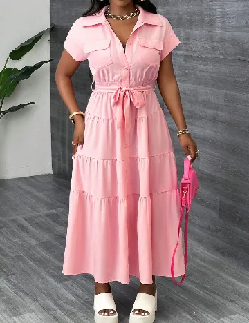Rochie lunga SHEIN, roz