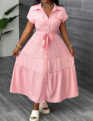 Rochie lunga SHEIN, roz