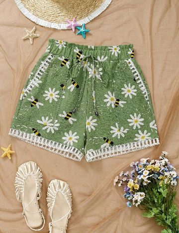 Pantaloni scurti SHEIN, verde