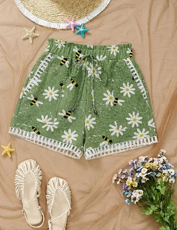 Pantaloni scurti SHEIN, verde
