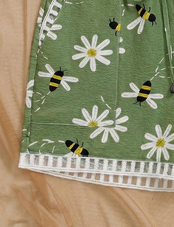 Pantaloni scurti SHEIN, verde