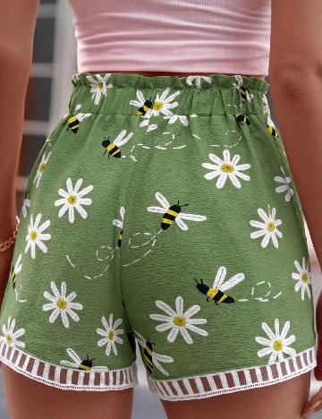 Pantaloni scurti SHEIN, verde