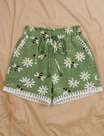 Pantaloni scurti SHEIN, verde
