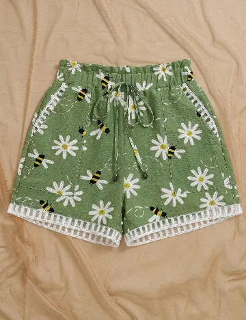 Pantaloni scurti SHEIN, verde
