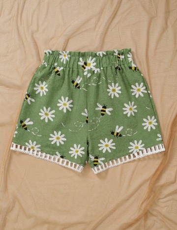 Pantaloni scurti SHEIN, verde