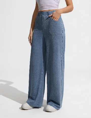 Pantaloni SHEIN, albastru