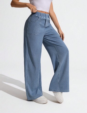 Pantaloni SHEIN, albastru
