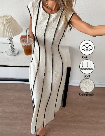 Rochie lunga SHEIN, ecru
