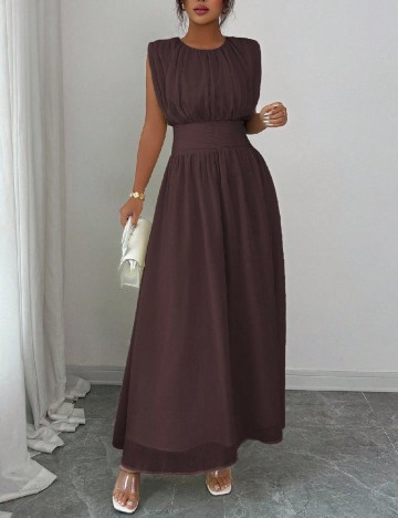 Rochie lunga SHEIN, maro