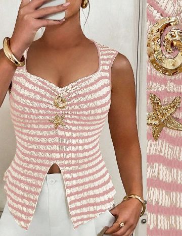 Top SHEIN CURVE, roz