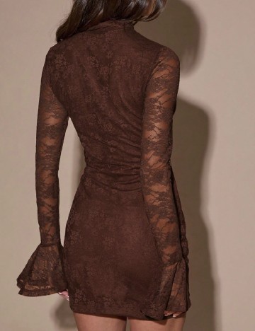 Rochie scurta SHEIN, maro