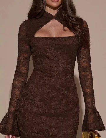 Rochie scurta SHEIN, maro