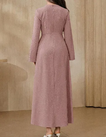 Rochie lunga SHEIN, roz pudra