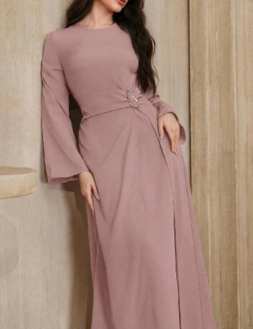 Rochie lunga SHEIN, roz pudra