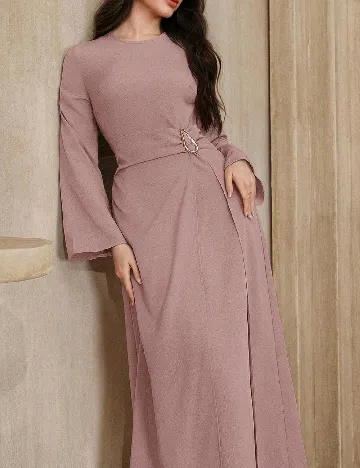Rochie lunga SHEIN, roz pudra