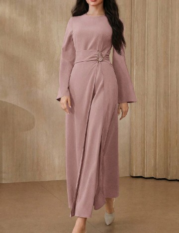 Rochie lunga SHEIN, roz pudra