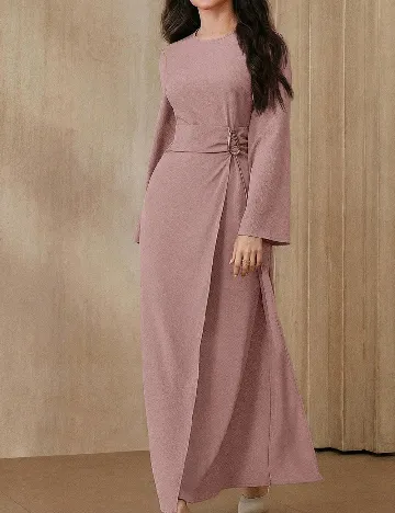 Rochie lunga SHEIN, roz pudra