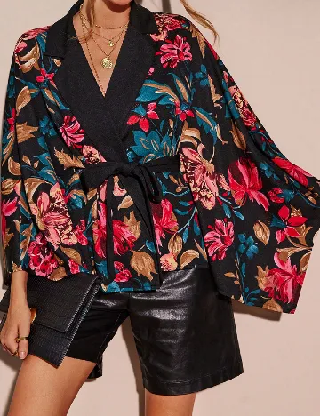 Blazer SHEIN, floral print