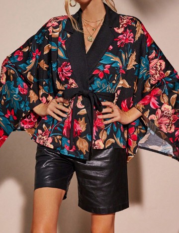 Blazer SHEIN, floral print
