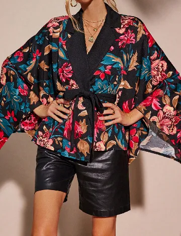 Blazer SHEIN, floral print
